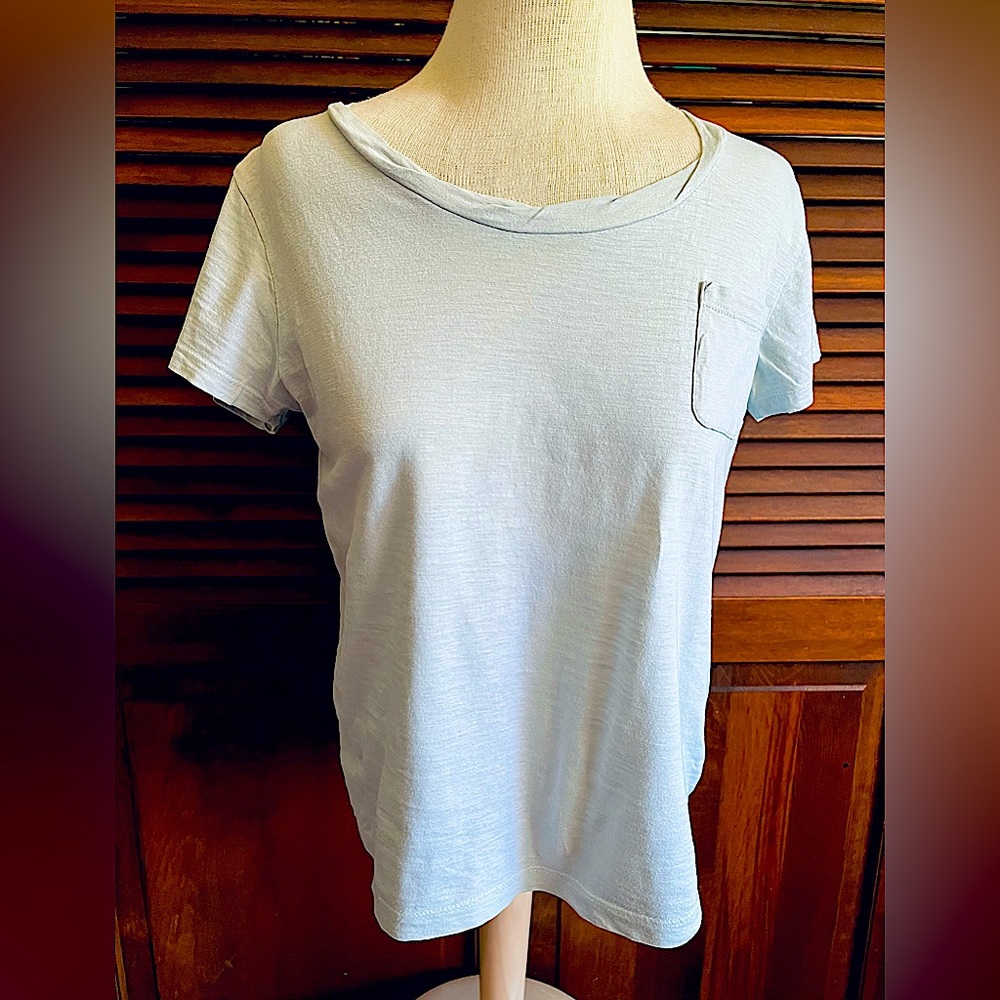 Retro Girl Light Turquoise T Shirt Size M